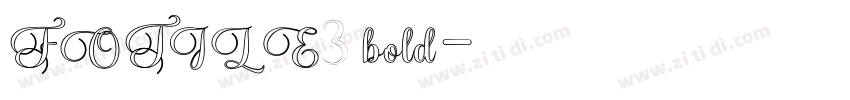 FOTILE3 bold字体转换